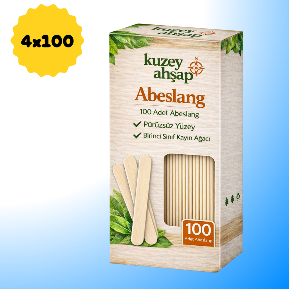 Abeslang/Dil Çubuğu/Ağda Spatulası 400 Adet