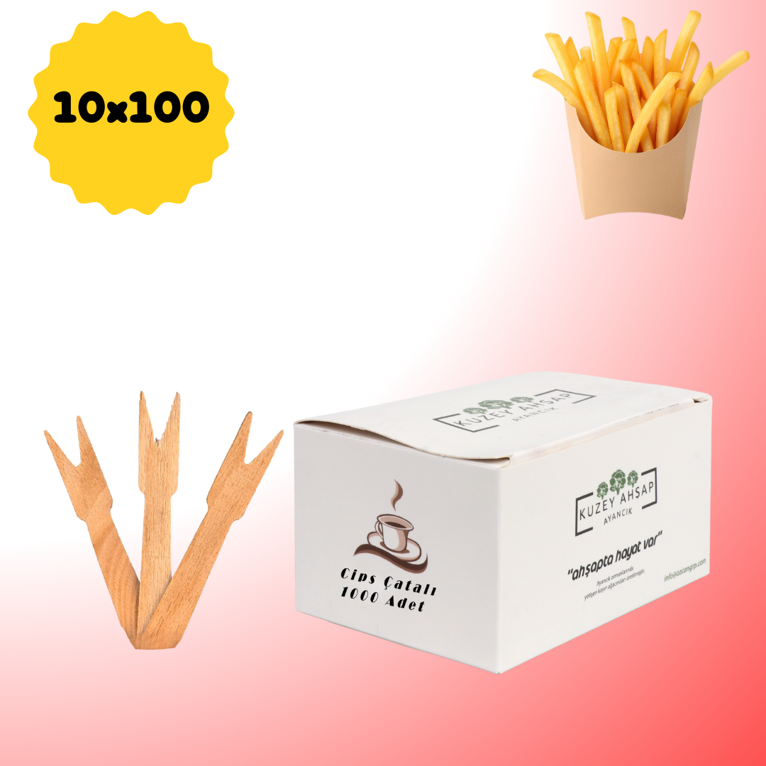 Cips/Patates Sunum Çatalı 1000 adet