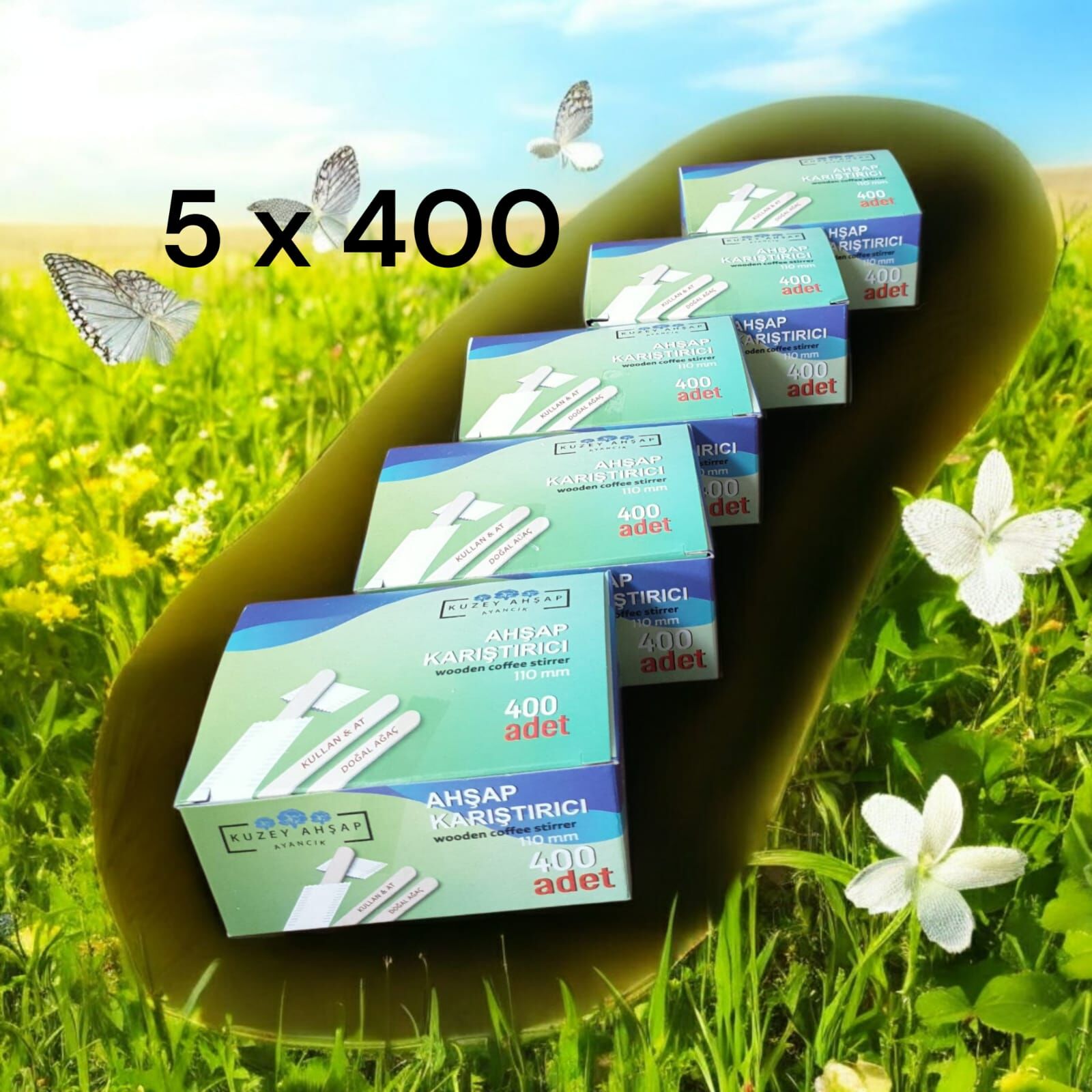 Tahta Karıştırıcı Çay/Kahve 400x 5 =2000 Adet