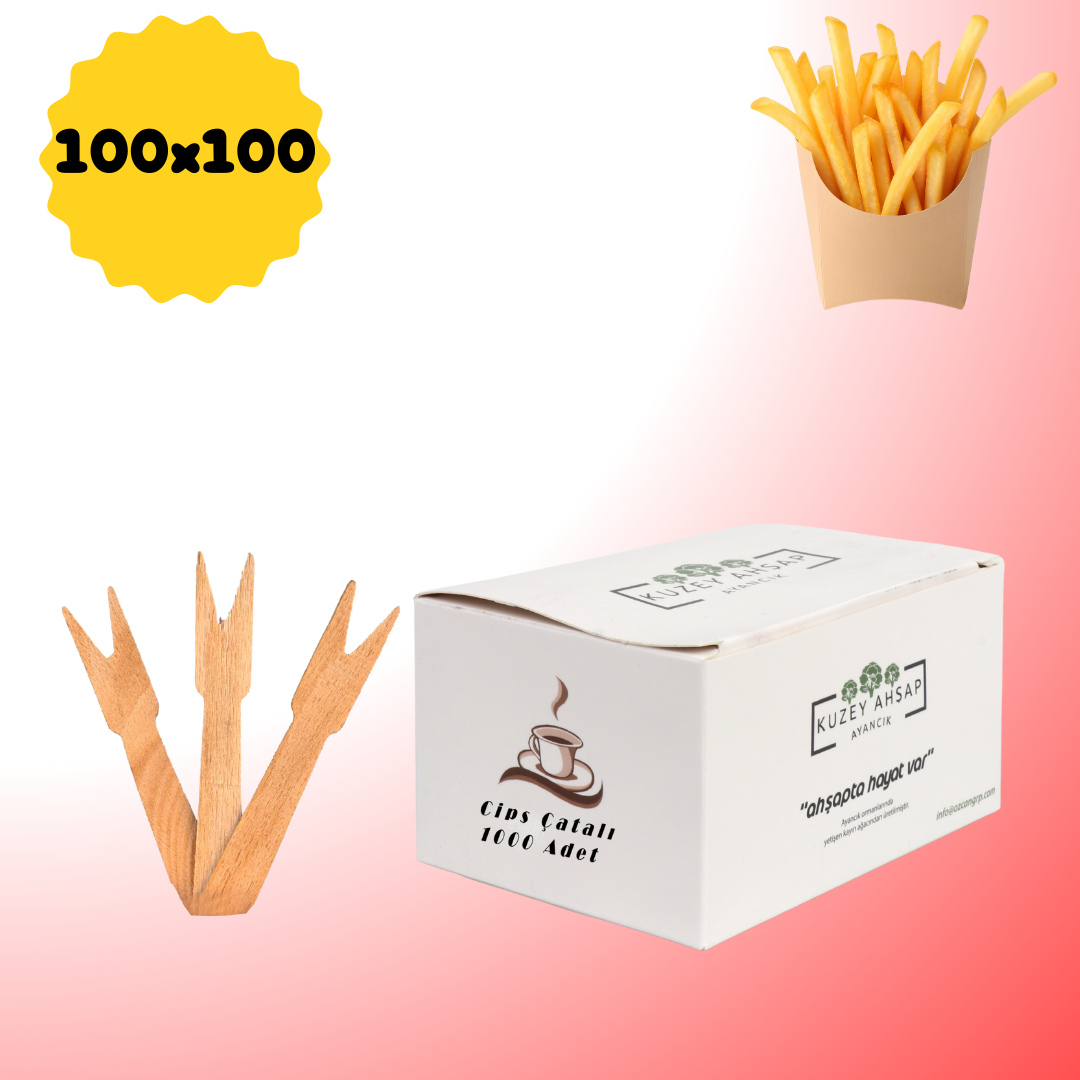 Cips/Patates Sunum Çatalı 10000 adet